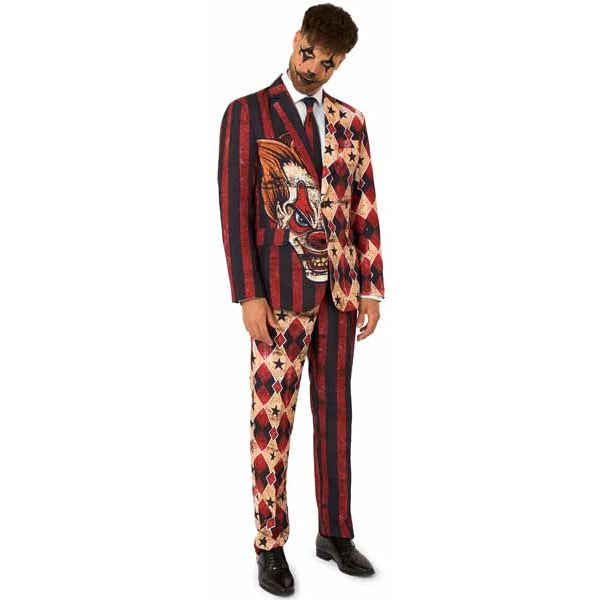 Suitmeister Men's Red Scary Clown Costume, X-Large