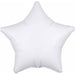19-Inch Metallic White Star Foil Balloon