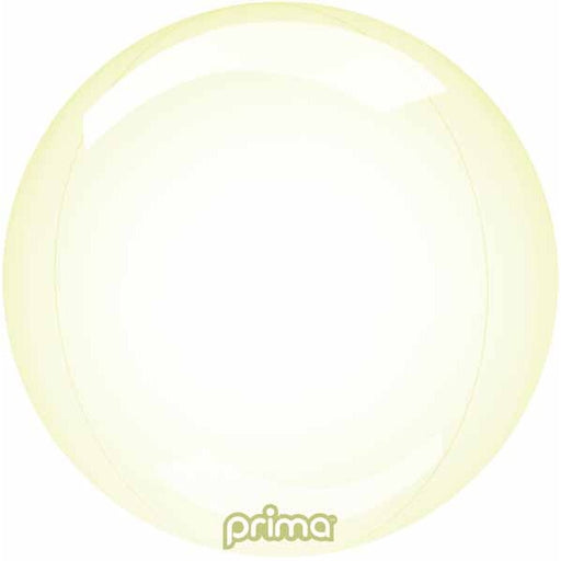 PRIMA GLASS SPHERE 10" YELLOW 1/PKGD