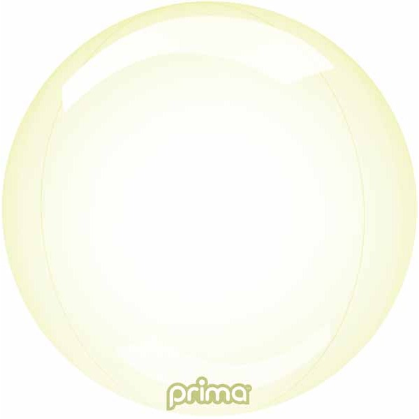PRIMA GLASS SPHERE 20" YELLOW 1/PKGD