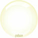 PRIMA GLASS SPHERE 20" YELLOW 1/PKGD