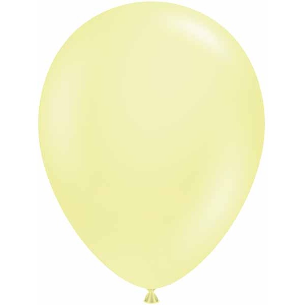 TUFTEX 17-Inch Lemonade Yellow Latex Balloons, 50 Count