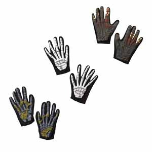 White Skeleton Glow-in-the-Dark Costume Gloves