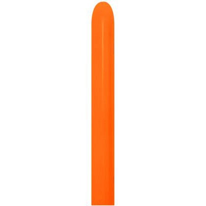 Sempertex Orange 260 Latex Twisting Balloons, 50 Count