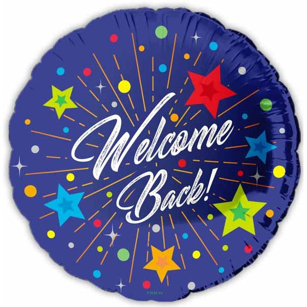 Welcome Back Stars 18" Foil Balloon