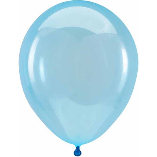 Anagram Crystal Blue 5-Inch Latex Balloons, 100 Count