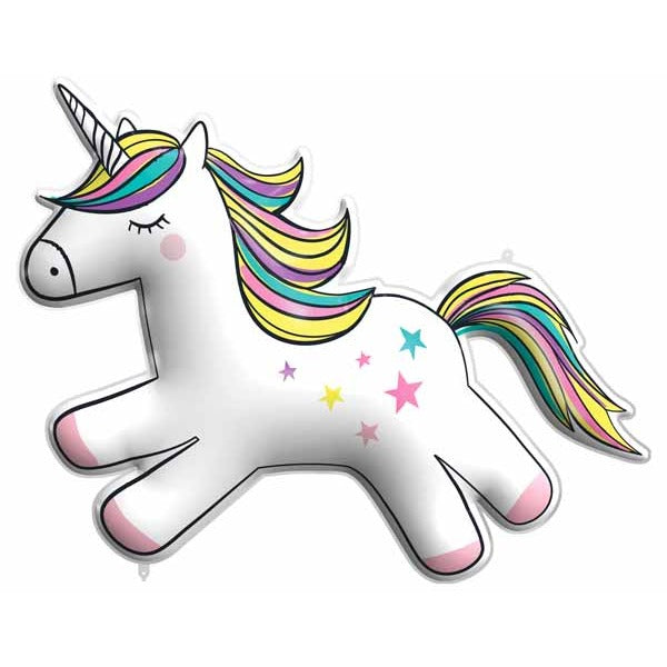 Rainbow Unicorn Supershape Foil Balloon