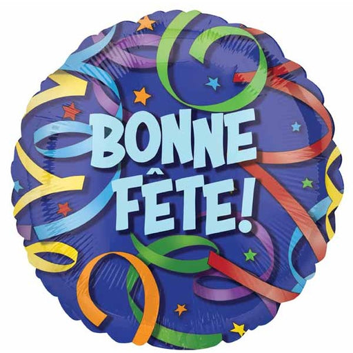 Bonne Fête Streamer Jumbo Foil Balloon