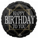 Prime of Life Happy Birthday 18-Inch Round Foil Balloon
