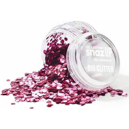 Snazaroo Chunky Pink Bio Glitter, 3 g