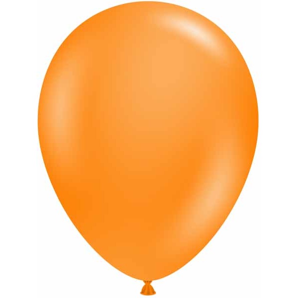TUFTEX 11-Inch Tangerine Latex Balloons, 100 Count