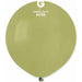 Gemar 19-Inch Olive Green #098 Latex Balloons, 25 Pack