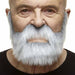 MOUSTACHE & BEARD WHITE/GREY 24X18CM