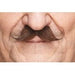 MOUSTACHE BROWN WHITE 9.5 CM X 5 CM