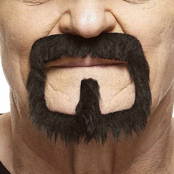 MOUSTACHE/BEARD BLACK 9 CM X 8.5 CM