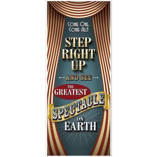 Vintage Circus Door Cover for Indoor and Outdoor Use