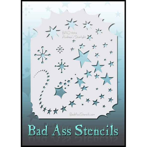 Graftobian Bad Ass Stencil Starlight, 8.5 x 11 Inches