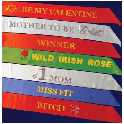 #1 Mom White Sash