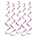 PINK RIBBON TWIRL WHIRL 5/PKG 24"