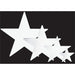 12-Inch White Foil Star Decoration