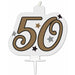50th Birthday Milestone Candle