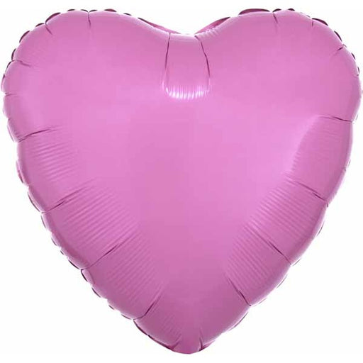 18-Inch Metallic Pink Heart Foil Balloon