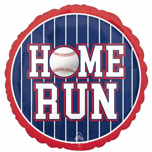Home Run Baseball 18-Inch Round Foil Balloon