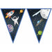 Rocket Space Paper Triangle Flag Banner