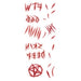 Tinsley Transfers Carving Board Trauma Temporary Tattoo