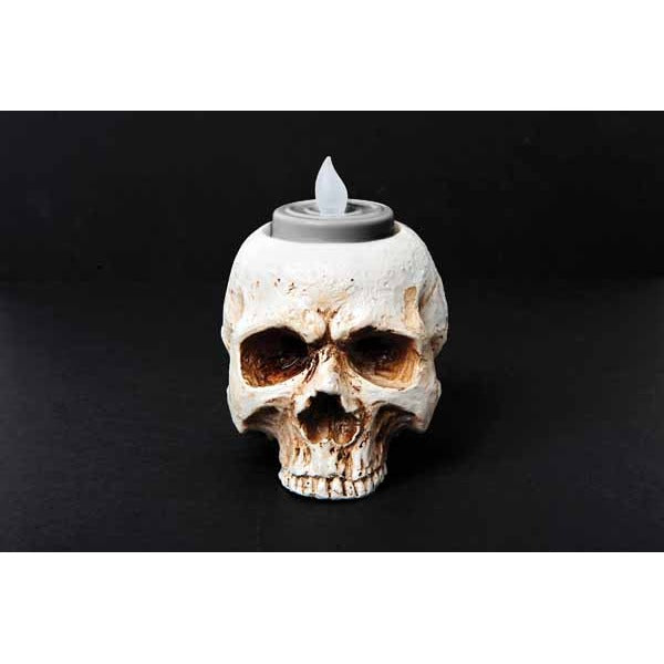 3.5 Inch Skull Tea Light Halloween Decoration