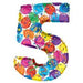 Party Megaloons Number 5 Balloon, 40 Inch