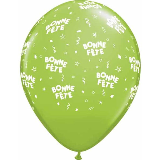 BONNE FETE ALL OVER 12" 50/BAG LIME