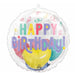 Pastel Confetti Happy Birthday 20-Inch Insider Foil Balloon
