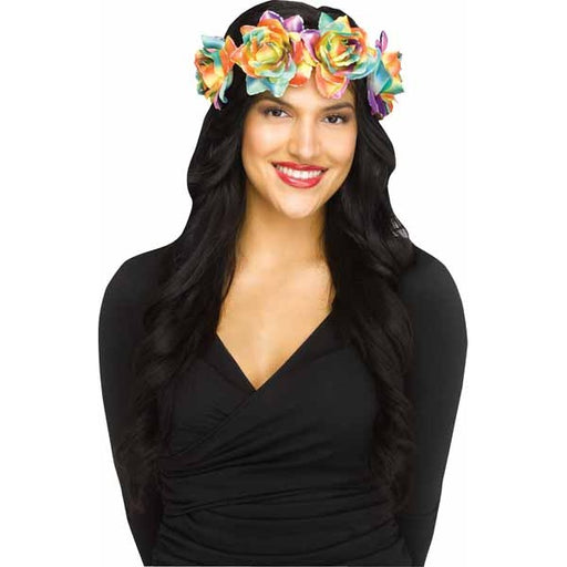 Rainbow Floral Headpiece