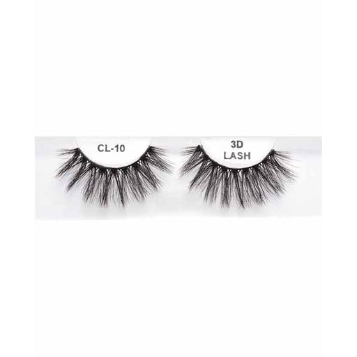 Black 3D Faux Mink Eyelashes, Style CL #10