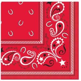 BANDANA BEVERAGE NAPKINS 2PLY 16/PK