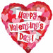 Happy Valentine's Day Playful Hearts 28-Inch Jumbo Foil Balloon