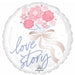 Tying the Knot 18-Inch Round Foil Wedding Balloon