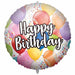 Happy Birthday 18-Inch Round Foil Balloon