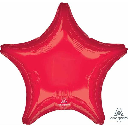 Red 28 Inch Jumbo Star Foil Balloon