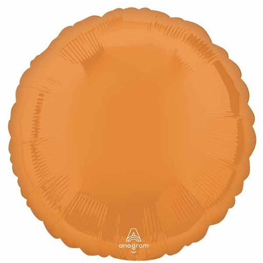 Vibrant Orange 18" Round Foil Balloon