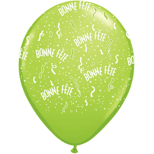 "50-Pack Of Lime Green Latex Balloons"