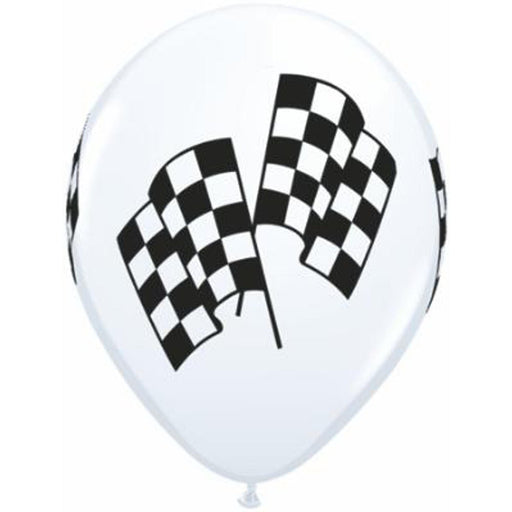 "50-Pack Of 11" Classic White Racing Flags"