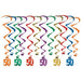 Dynamic Multicolor Whirls: Vibrant Party Decor Set for Festive Celebrations (12/Pk)