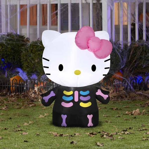 Hello Kitty Neon Skeleton 3 ft Airblown Inflatable