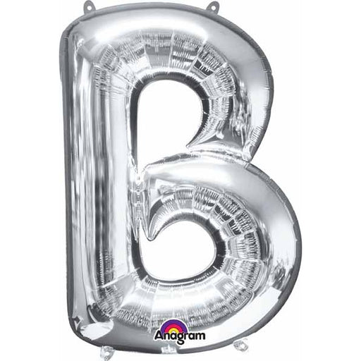 34 Inch Silver Letter B Foil Balloon