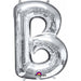 34 Inch Silver Letter B Foil Balloon