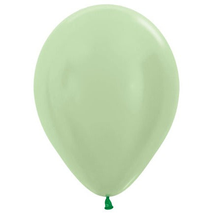 Sempertex Satin Mint Green 11-Inch Latex Balloons, 50 Pack
