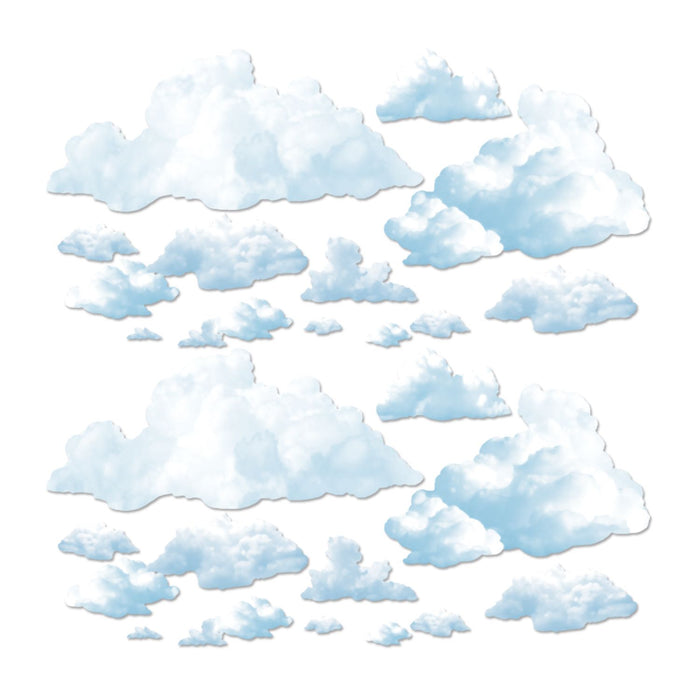 Sky's Embrace Fluffy Cloud Props Wall Decorations (24/Pk)