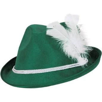 Forest Green Vel-Felt Alpine Hat